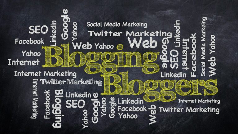 Blogging and online marketing word cloud
